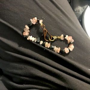 Rose Quarts and Hematite bracelet